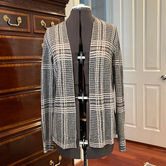 Eileen Fisher Printed Tencel Cardigan - Picture 1 of 4